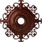 Ekena Millwork Orleans Ceiling Medallion (Canopies up to 8 1/4"), 38 3/8"OD x 6 5/8"ID x 2 7/8"P, Antique Copper CM38OLACS - alternate 1